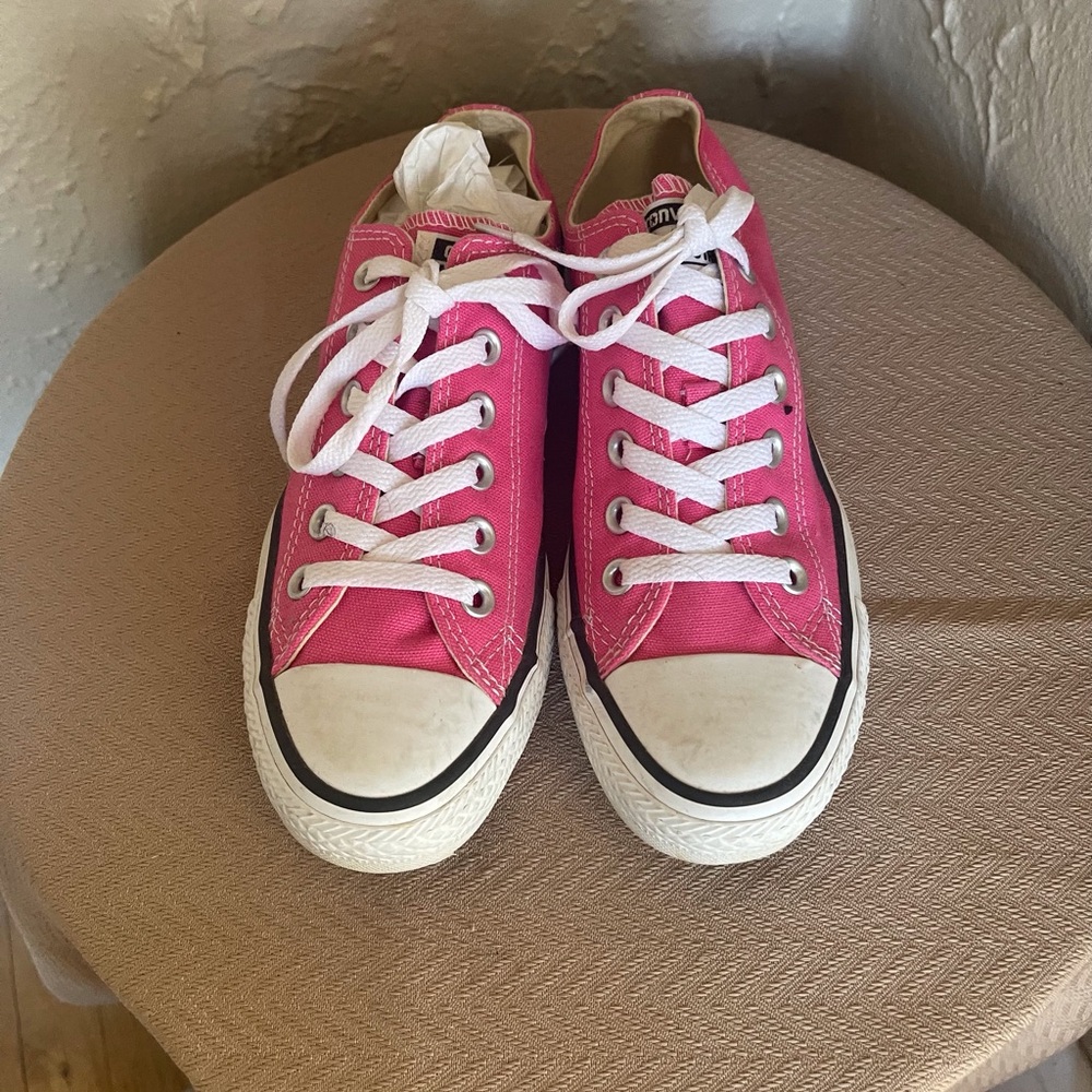 Converse Pink Low-Top Sneakers